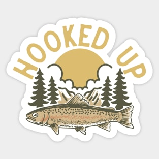 Hooked Up Sticker